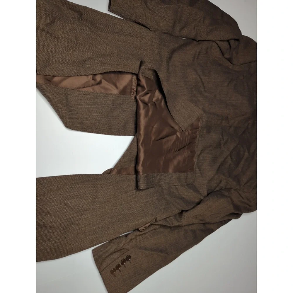 Canali Mens Blazer 42R 100% Wool Brown Sport Coat Italy Mitchell Jacket 52 IT